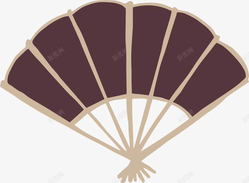 扇子折扇中国文化元素png免抠素材_新图网 https://ixintu.com 中国元素 传统 文化 汉文化 符号