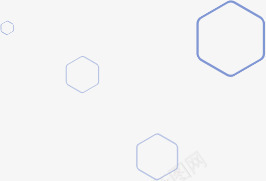 蓝色六边形几何图形png免抠素材_新图网 https://ixintu.com 六边形 几何图形 蓝色