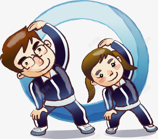 师生做操装饰图png免抠素材_新图网 https://ixintu.com 做操 师生 教师节