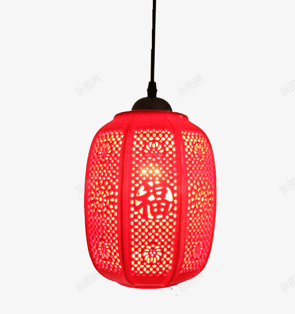中式陶瓷中国红灯笼吊灯png免抠素材_新图网 https://ixintu.com 中国红吊灯 中式 产品实物 吊灯 陶瓷设计