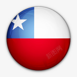 智利国旗对世界标志图标png_新图网 https://ixintu.com Chile flag of 国旗 对 智利