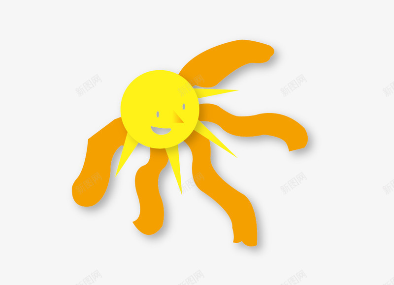 卡通太阳矢量图eps免抠素材_新图网 https://ixintu.com 六一儿童节 六一喇叭 小朋友音乐 广告设计 玩转六一 矢量ai 矢量图 矢量素材 纸雕效果 音乐蓝色