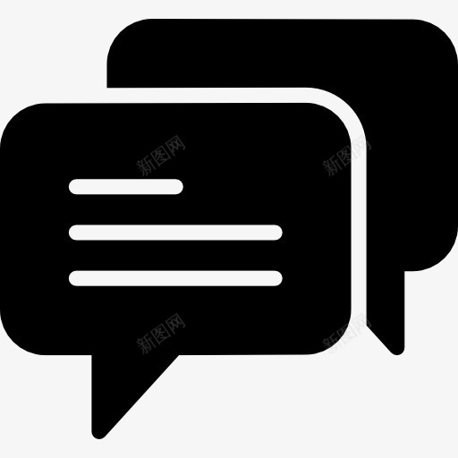 聊天图标png_新图网 https://ixintu.com 接口 泡沫的讲话 消息 聊天 评论 谈话