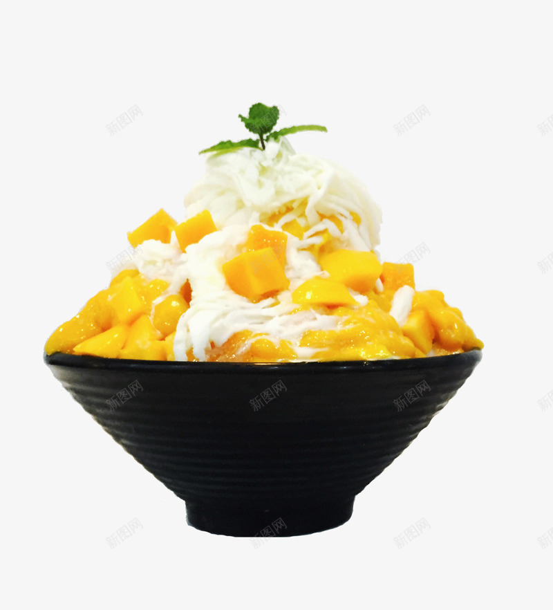 一碗冰淇淋png免抠素材_新图网 https://ixintu.com png素材 冰淇淋 冷饮 芒果冰淇淋