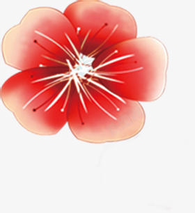 春天红色手绘缤纷花朵png免抠素材_新图网 https://ixintu.com 春天 红色 缤纷 花朵