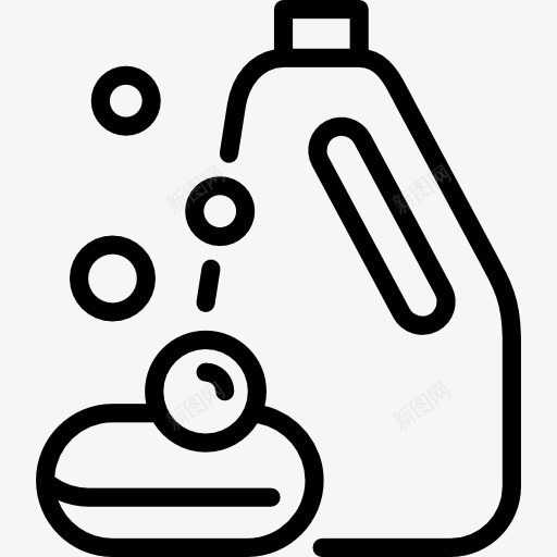 漂白剂和汤图标png_新图网 https://ixintu.com 泡沫 清洗 超市