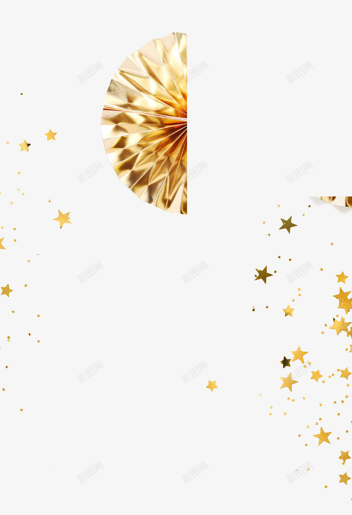 黄色星星花边装饰背景图png免抠素材_新图网 https://ixintu.com 星星 背景 花边 装饰 黄色