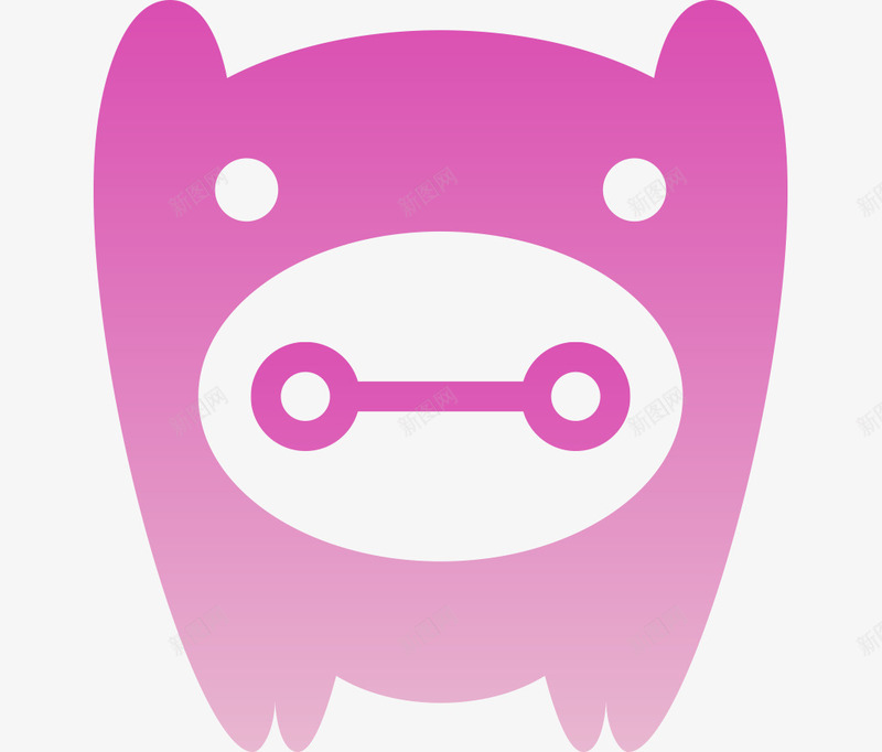 紫色手绘简笔猪动物矢量图ai免抠素材_新图网 https://ixintu.com 平面动物素材 手绘的猪 矢量猪 简笔的猪 紫色的猪 矢量图