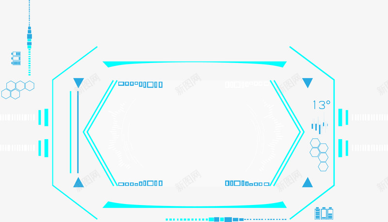 蓝色科技动感线条png免抠素材_新图网 https://ixintu.com 动感底纹 地球 抽象点线 时尚 点线装饰 科技感 蓝色科技线条 边框