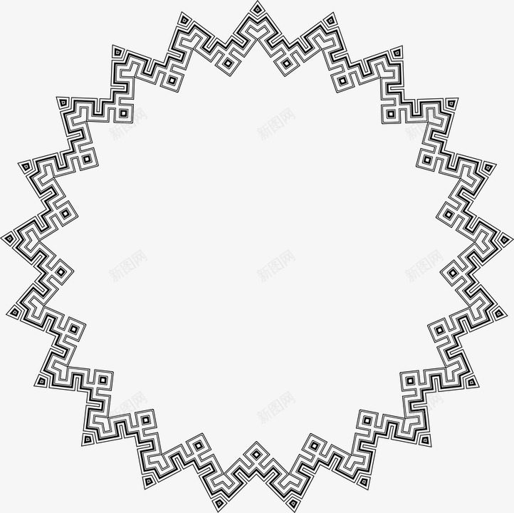 圆形花边装饰图案png免抠素材_新图网 https://ixintu.com 卡通 圆形图案 相册边框 花边装饰 装饰