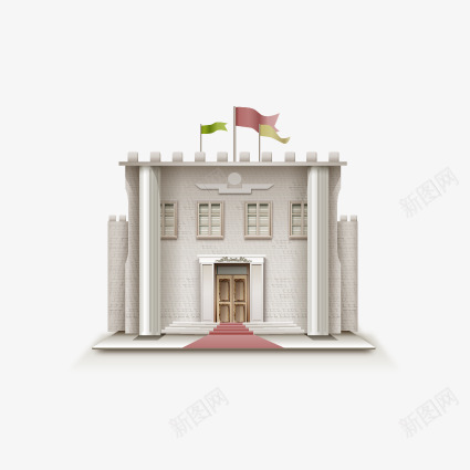 房子图标png_新图网 https://ixintu.com UI图标 互联网 创意图标 国旗 图案 房子 扁平化图标 楼房 立体化图标 网页素材