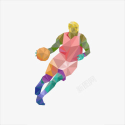篮球运动插图素材
