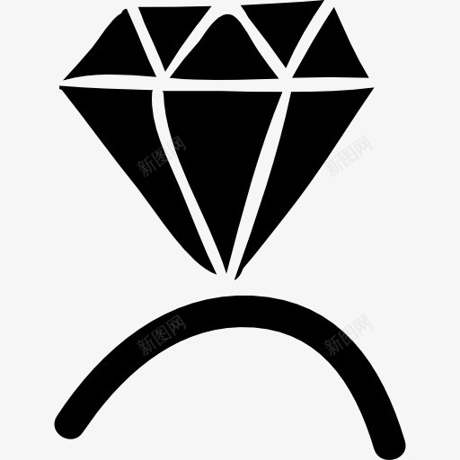 钻石环切半图标png_新图网 https://ixintu.com 参与 宝石 建议 标志 浪漫 爱