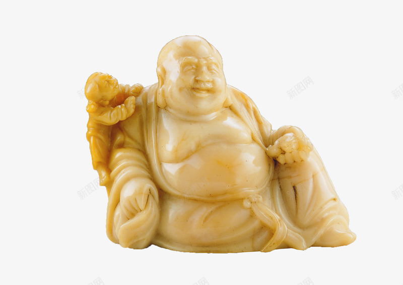 玉佛png免抠素材_新图网 https://ixintu.com 玉 玉佛 金黄色