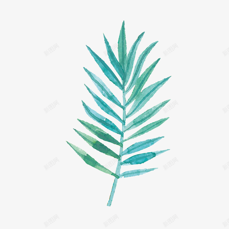 夏季小清新叶子植物png免抠素材_新图网 https://ixintu.com 北欧风 夏季植物 小清新植物 植物 绿色叶子 背景装饰