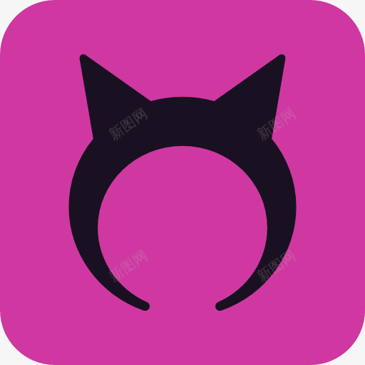 猫耳朵图标png_新图网 https://ixintu.com 万圣节 恐怖 恐惧 服装 猫耳朵 秋天