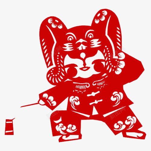小女孩放鞭炮png免抠素材_新图网 https://ixintu.com 剪纸 女孩 放鞭炮 鞭炮