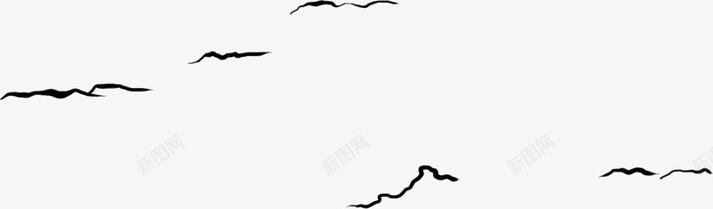 水墨画中的飞鸟png免抠素材_新图网 https://ixintu.com 水墨画 飞鸟