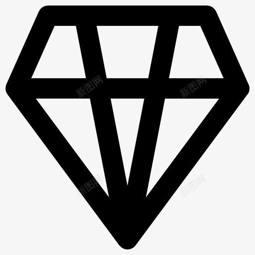 钻石图标png_新图网 https://ixintu.com 宝石 时尚 珠宝 豪华 财富 钻石 魅力