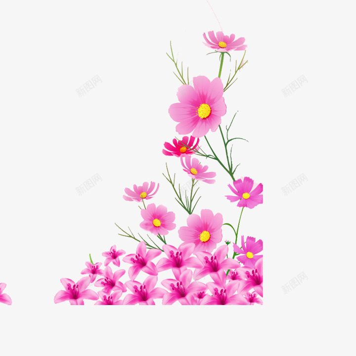 边框png免抠素材_新图网 https://ixintu.com 小天使 彩带 相框 矢量花纹 花 花纹 边框