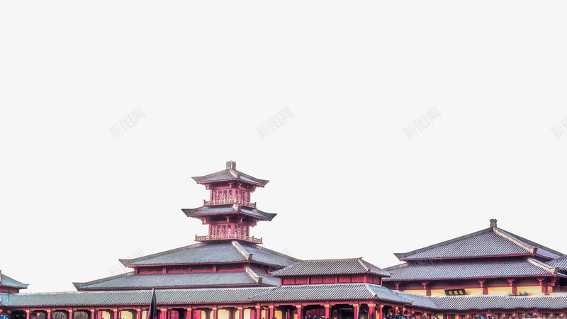 秦王宫png免抠素材_新图网 https://ixintu.com 古代宫墙 古代宫殿 古代建筑 横店 秦王宫