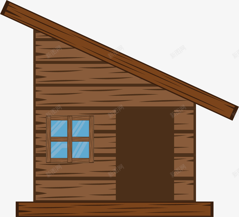 简陋农舍小木屋png免抠素材_新图网 https://ixintu.com 农舍 卡通房屋 小房子 小木屋 森林小屋 简陋建筑