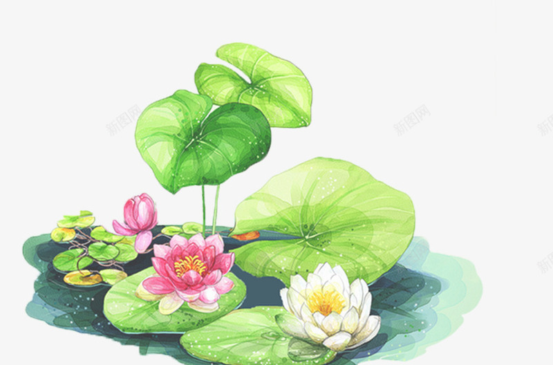 水墨荷花png免抠素材_新图网 https://ixintu.com PNG图片 中国风 免抠 免费 免费图片 广告设计 水墨画 荷塘月色 荷花 设计 风景
