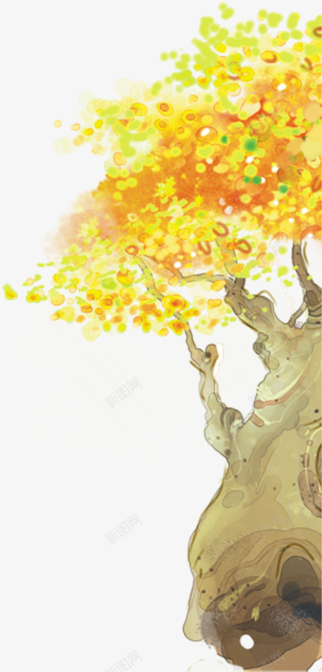 手绘金秋书本插画png免抠素材_新图网 https://ixintu.com 书本 插画 金秋