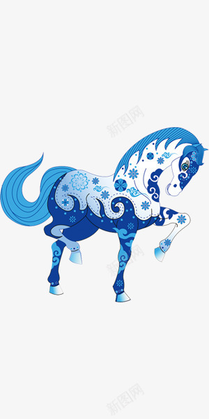 唐三彩式皮影马png免抠素材_新图网 https://ixintu.com 剪纸 唐三彩 新年 皮影 皮影马 马