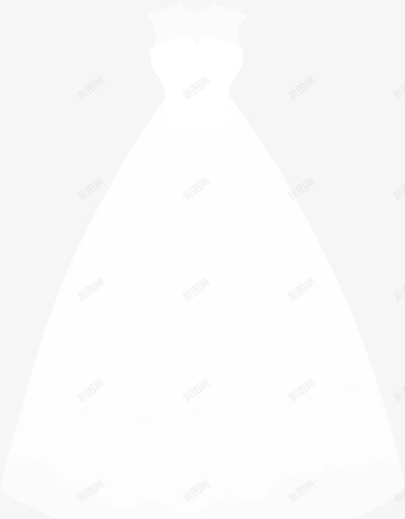 婚礼礼服白色婚纱png免抠素材_新图网 https://ixintu.com 婚礼服装 婚礼礼服 婚纱长裙 新婚礼服 白色婚纱 结婚服饰