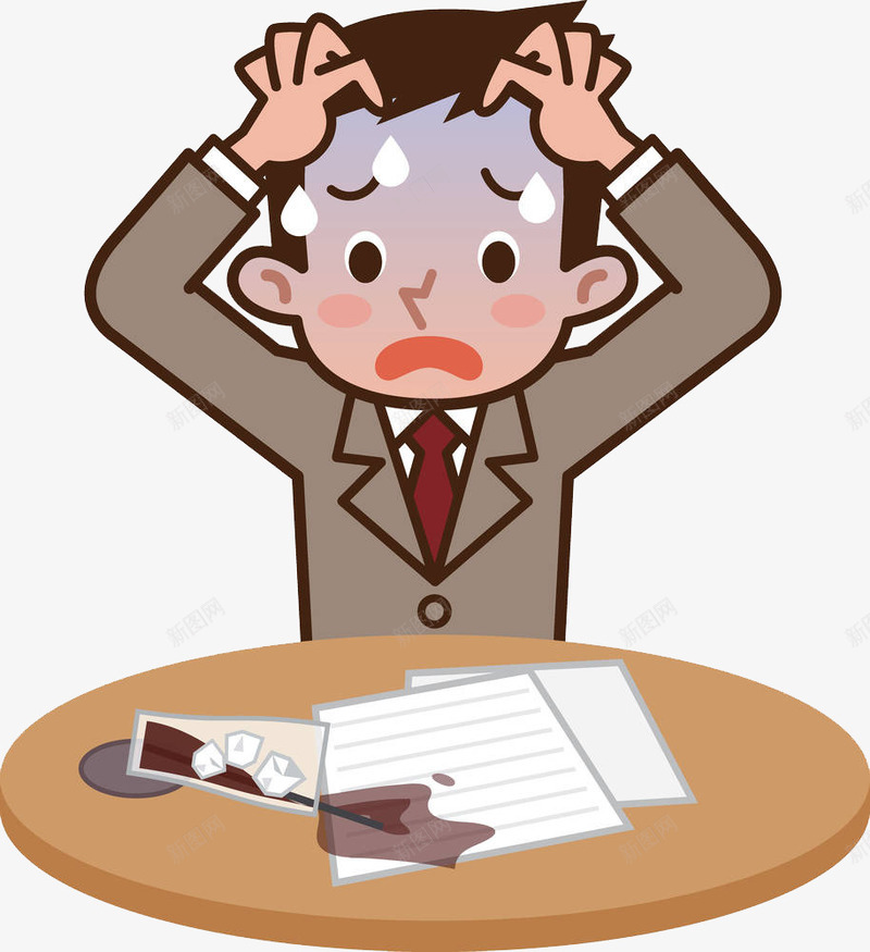 工作愁人的男子png免抠素材_新图网 https://ixintu.com 刺疼 剧痛 头疼的人 头痛 头痛捂头皱眉痛苦表情 头痛难忍 忍受 愁人 烧脑 疼 疼痛 疾苦 痛 痛楚 痛苦