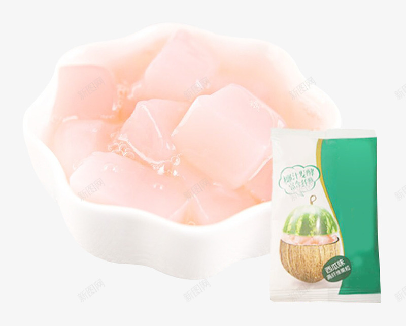 零食小吃椰果粒png免抠素材_新图网 https://ixintu.com 产品实物 大颗粒 小吃 果肉 椰果粒 美味 美食 袋装 零食 餐饮