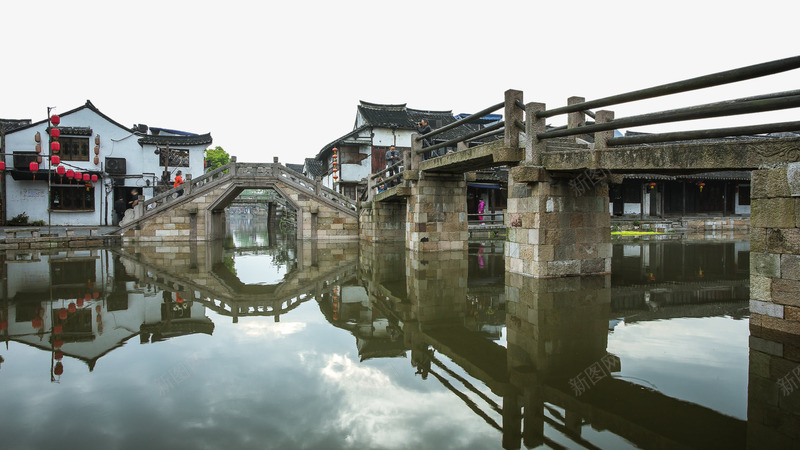 中国浙江西塘风景png免抠素材_新图网 https://ixintu.com 各地名著 旅游景点 著名建筑