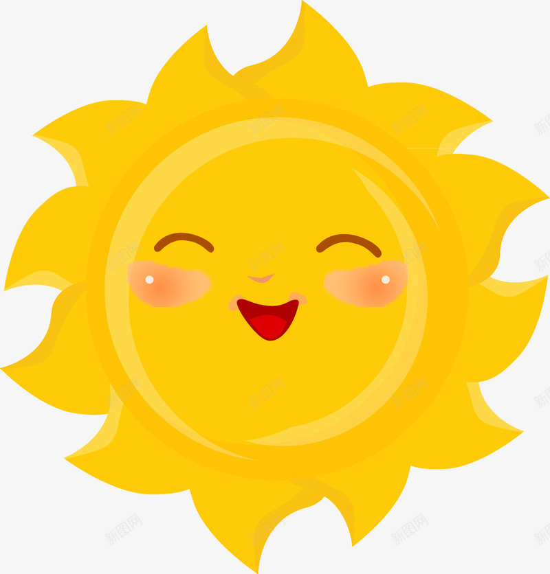 卡通黄色笑眯眯太阳png免抠素材_新图网 https://ixintu.com 动画 卡通晴空 哈哈大笑太阳 夏天 夏天旅游 夏季 夏季旅行 夏季游玩 夏日 太阳贴图 早安太阳 晴天 海岛之旅 海岛小船 笑眯眯太阳