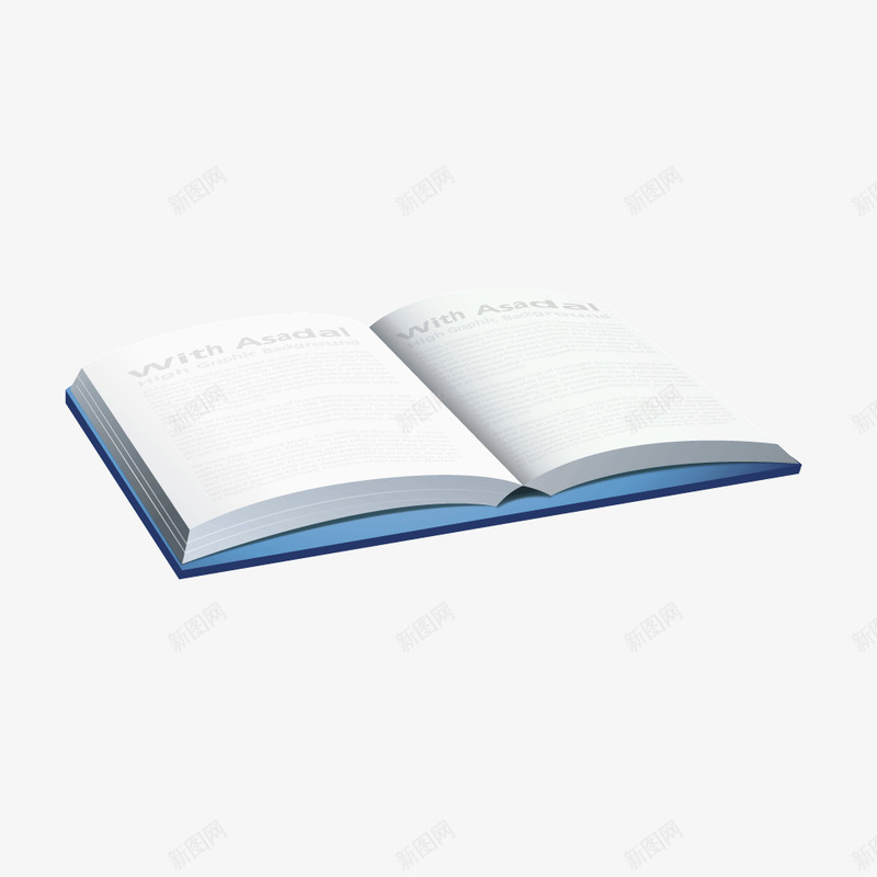 打开的书本矢量图ai免抠素材_新图网 https://ixintu.com 书本 打开 笔记本 矢量图