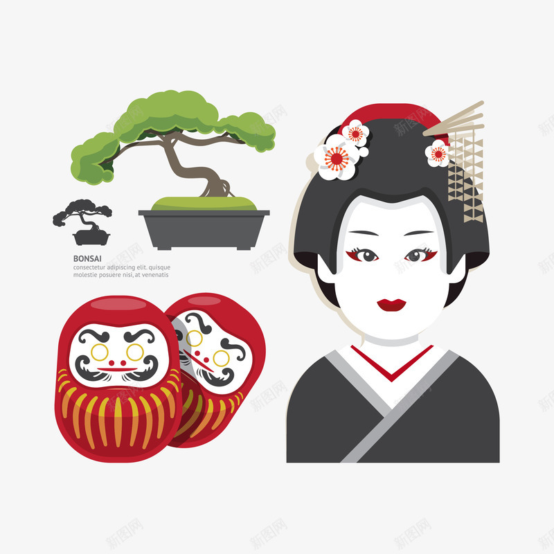 日本女艺人矢量图eps免抠素材_新图网 https://ixintu.com 免抠 大图 女艺人 日本 矢量图