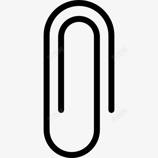 大纸夹子图标png_新图网 https://ixintu.com 依恋 剪辑 办公材料 学校材料 附 高度