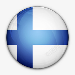 芬兰国旗对世界国旗图标png_新图网 https://ixintu.com Finland flag of 国旗 对 芬兰