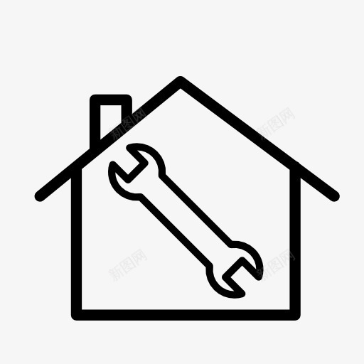 房屋物业维修图标png_新图网 https://ixintu.com