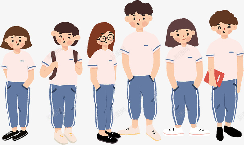 教室高中学生毕业季插画人物png免抠素材_新图网 https://ixintu.com 一起奔向未来 黑板报 人物 卡通 学生 人物插画 我们毕业了 手绘 插画 教室 毕业季 粉笔字 高中 黑板