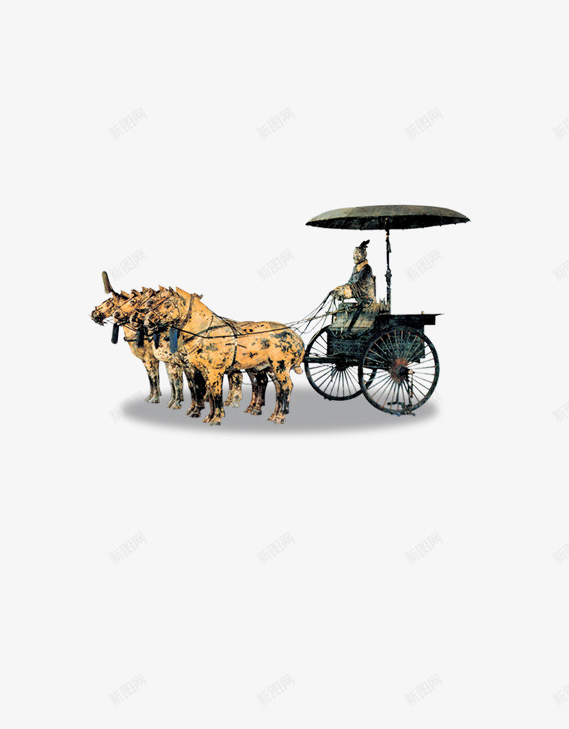 古代驾驶战马png免抠素材_新图网 https://ixintu.com 兵马俑 古代 秦始皇 驾驶战马