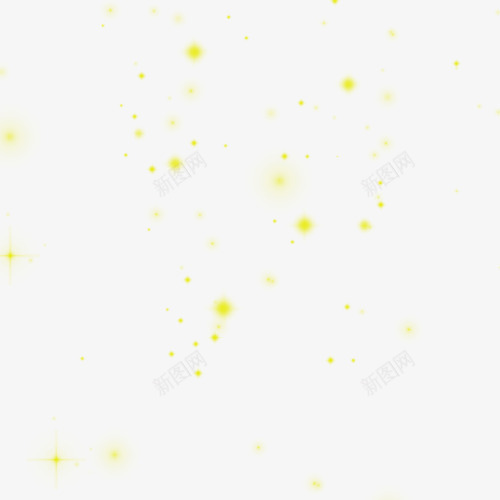 星空十字星png免抠素材_新图网 https://ixintu.com 十字星 星空 绚丽 黄色