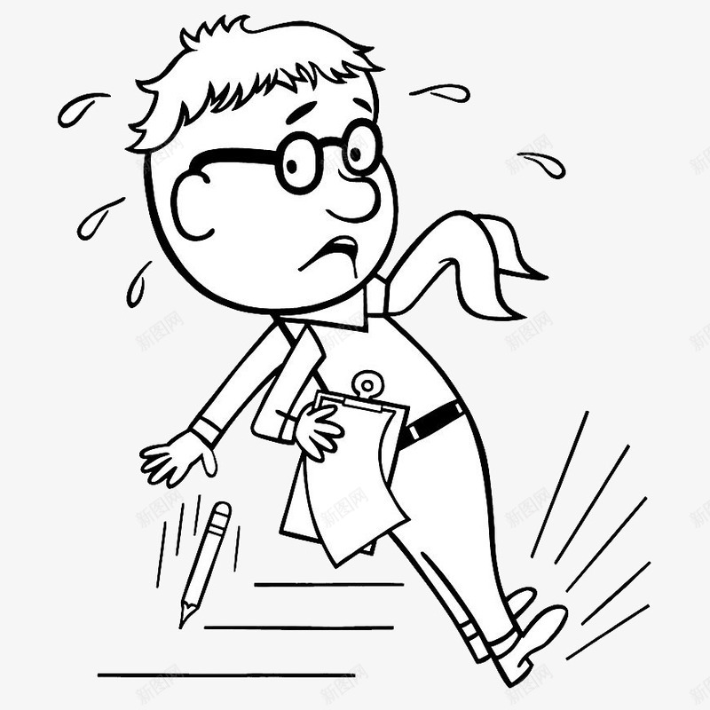 黑白单线漫画着急站不住png免抠素材_新图网 https://ixintu.com 大叫 大汗淋漓 如坐针毡 满头大汗 焦急 皱眉 着急 着急的表情 着急表情 黑白单线漫画着急站不住