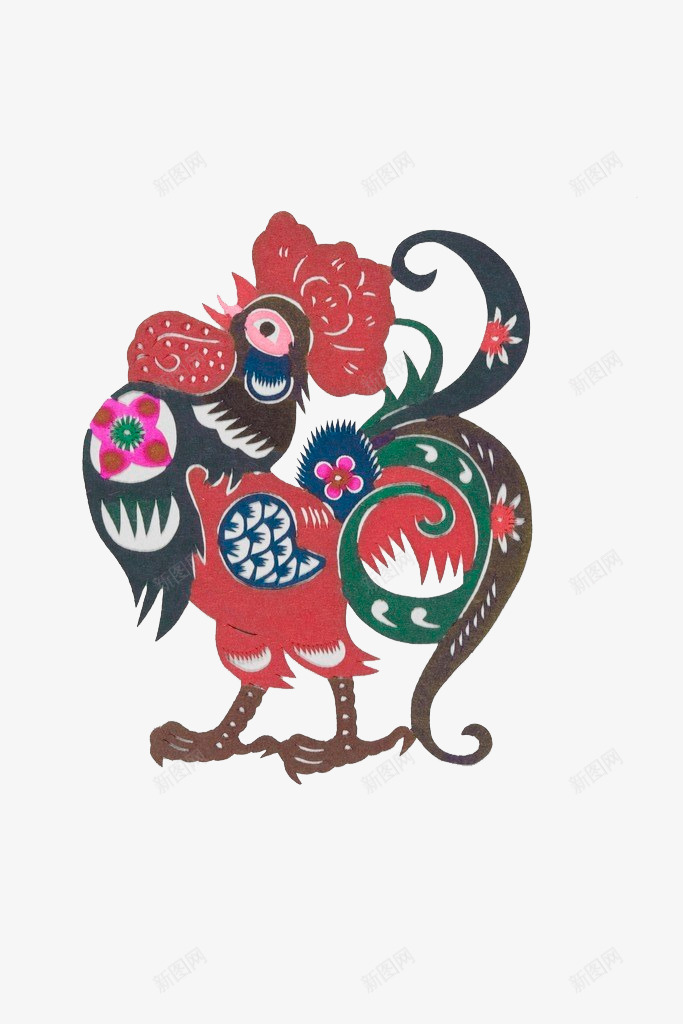 鸡年吉祥图案png免抠素材_新图网 https://ixintu.com 2017 剪纸 吉祥 图案 鸡年