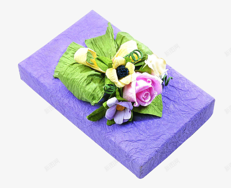 鲜花装饰礼物盒子png免抠素材_新图网 https://ixintu.com 情人节 情人节礼物 情人节素材 礼物盒子 礼盒 鲜花 鲜花装饰