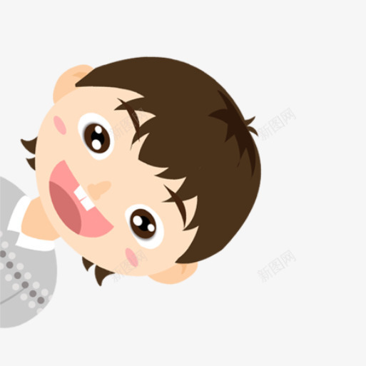 活泼可爱的小男孩png免抠素材_新图网 https://ixintu.com 儿童节 六一 插画 素材 可爱 活泼 儿童 男孩 大笑 两个牙