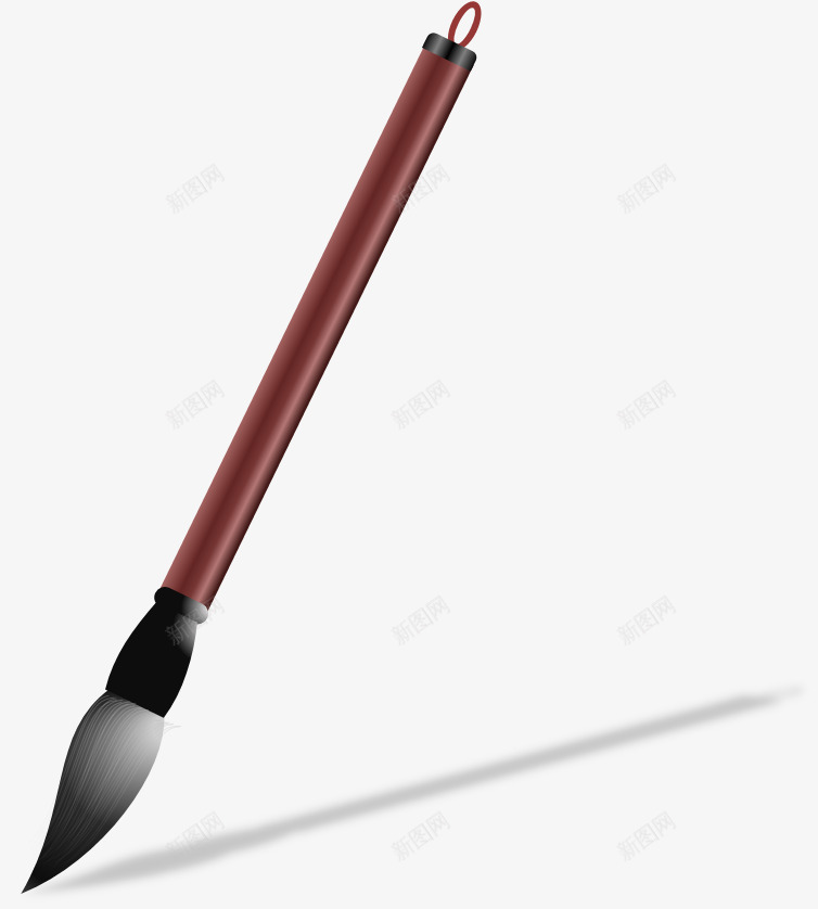 毛笔png免抠素材_新图网 https://ixintu.com 中国风 写字 文人 毛笔