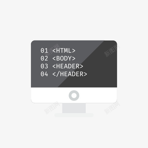编码HTML该公司免费包图标png_新图网 https://ixintu.com html 编码