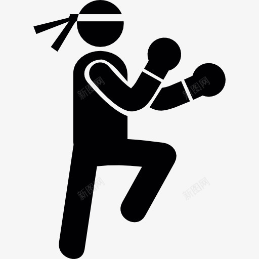 人练武术图标png_新图网 https://ixintu.com 战斗 斗争 竞争 运动 运动员