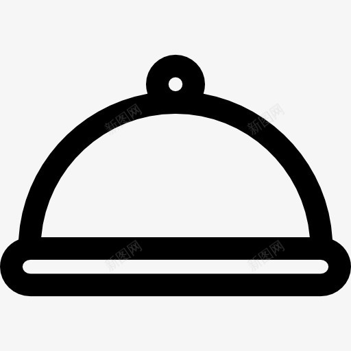服务图标png_新图网 https://ixintu.com 上菜 午餐 工具和器具 晚餐 热的食物 盘子 菜 食物